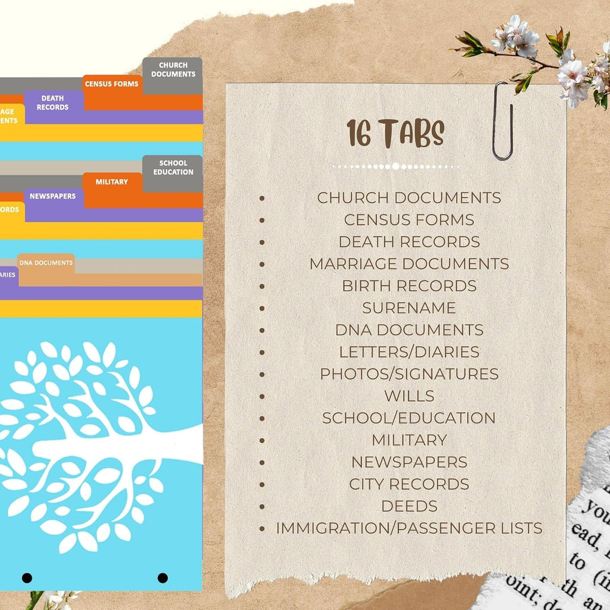30 Two-Sided Large Family Group Sheets: Comprehensive Ancestral Charts with 3-Hole Punch and Tab Pages, 8.5' x 11' White Premium Matte Paper