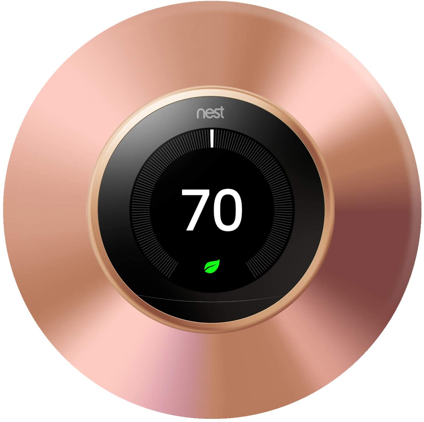 Nest Thermostat Wall Plate, 6 Inch Copper Cover Plate, Fits Generation 1 and 2 Nests