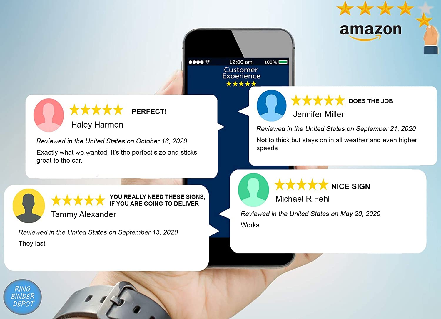 USA carrier sign rated high on Amazon