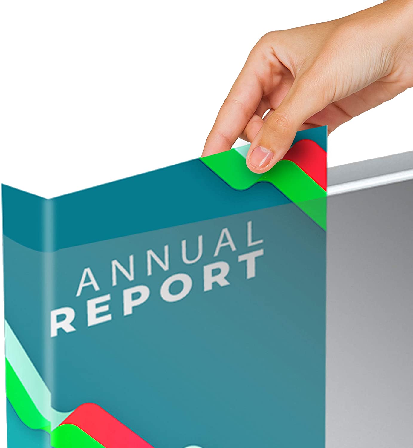 Landscape View Binder, 8.5" X 11", 1 Inch Round Ring, Back Mount, White - Pack of 1