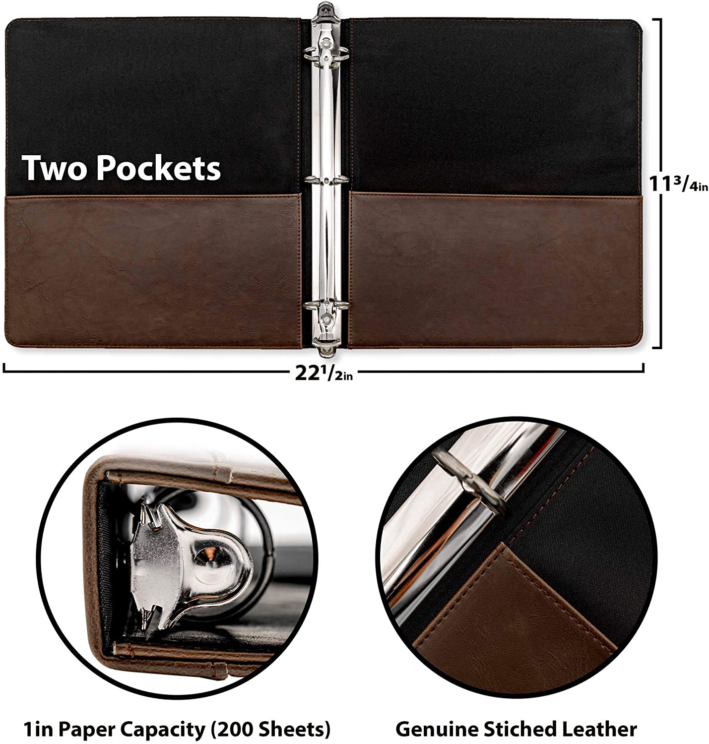 Professional Vintage 3 Ring Binder