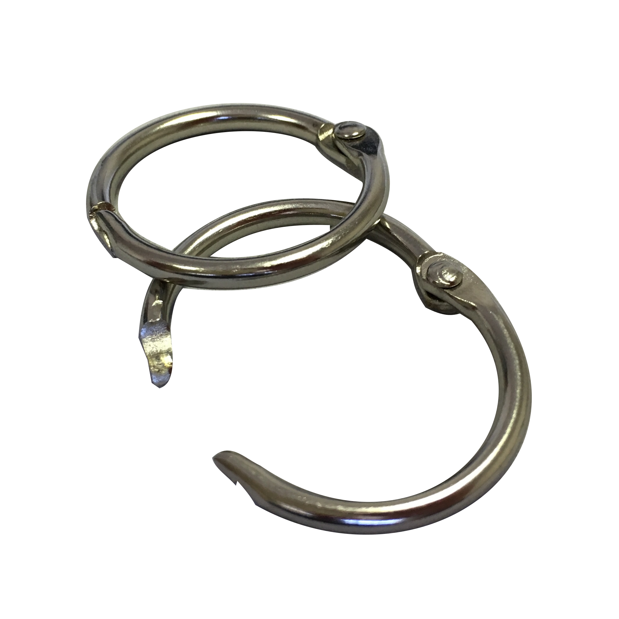 Loose-Leaf Binder Rings, 2 1/2" Size, Silver, 10 pack - RingBinderDepot.com