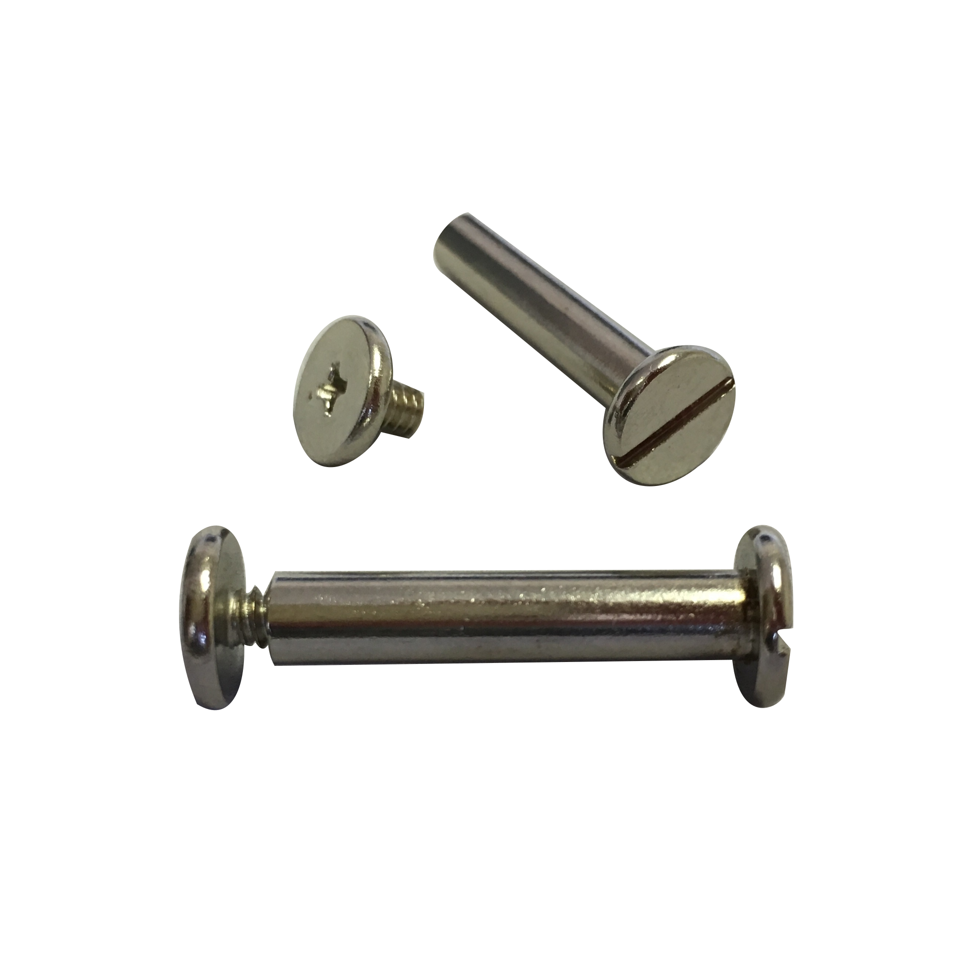 Silver Nickel Screw Posts, 3/4", 100 pack - RingBinderDepot.com