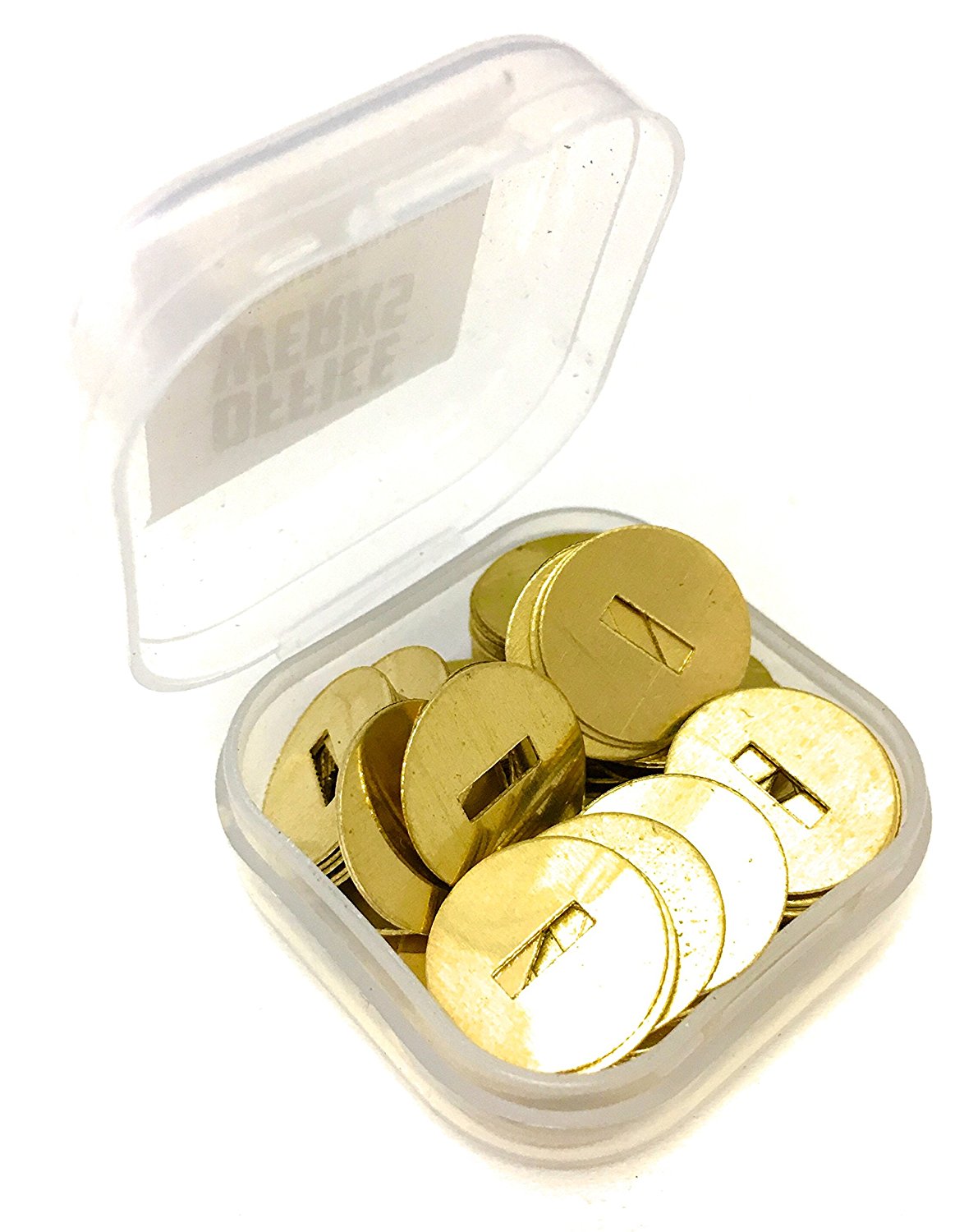 Brass Washers for Paper Fasteners/Brads, 1/2 Inch Slotted, 100 Pack - RingBinderDepot.com