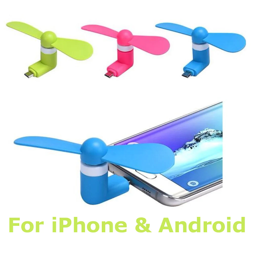 Mini Android Fan Cool Anywhere: Mini Fan for iPhone and Android – RingBinderDepot.com ...