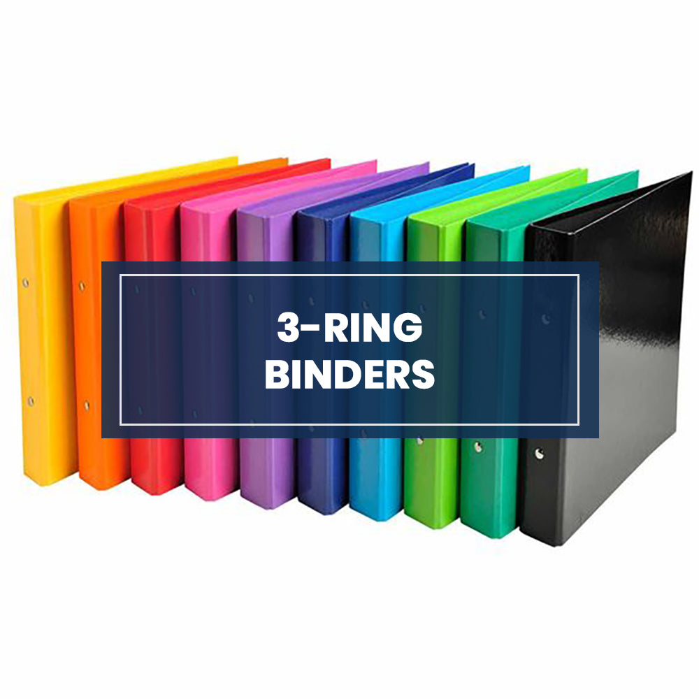 Variety of 3-ring binders