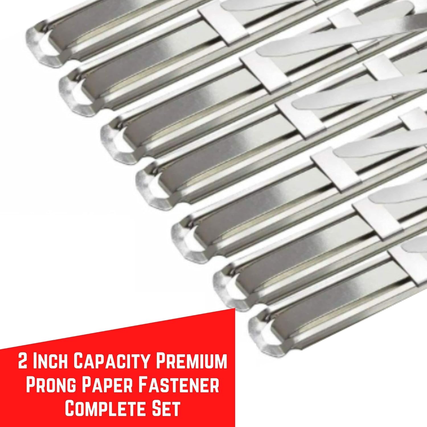 2 Inch Capacity Metal Prong Fastener with 2.75 Inch Bases