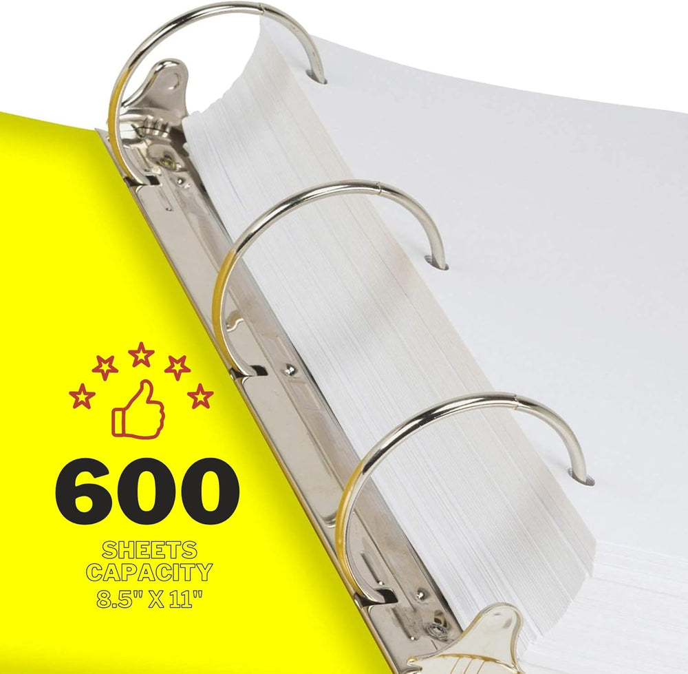 Performore SDS Display Rack -Set with 3 Inch Heavy Duty Ring Binder, W ...