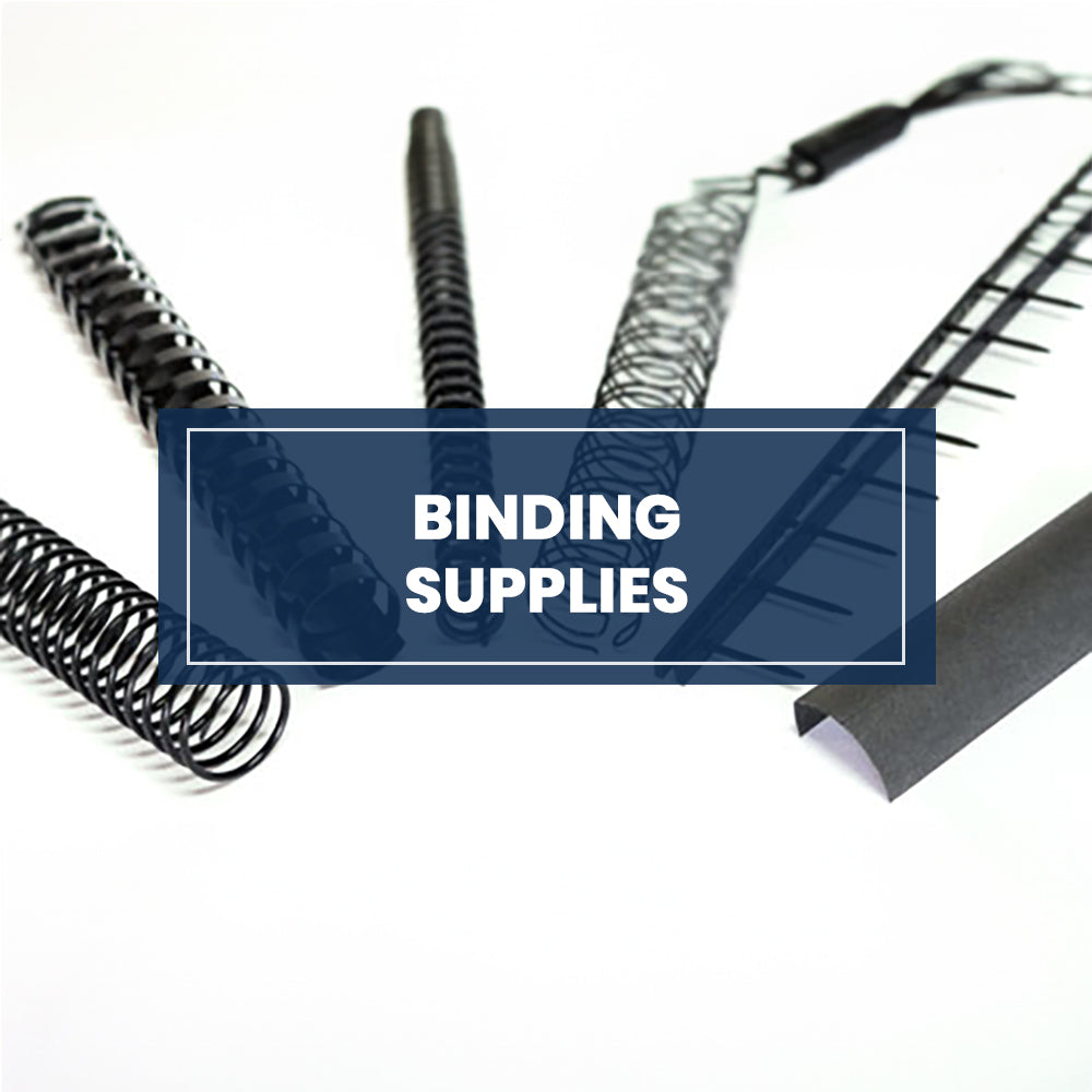 Assorted binding supplies for efficient organization