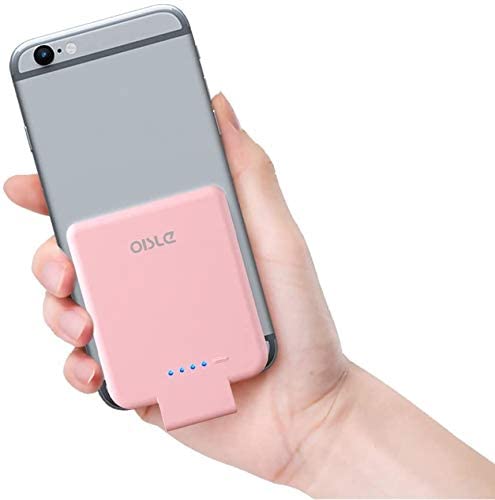 Portable Charger Mini Power Bank PowerCore 2800mAh Wireless Compatible with iPhone X/XR/12,13,14 series- Pink