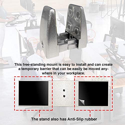 ACRYLIC MOUNTING STAND, 2PK, WITH RUBBER PADS, 2 BLACK M6-25 SCREWS, AND A #5 ALLEN WRENCH