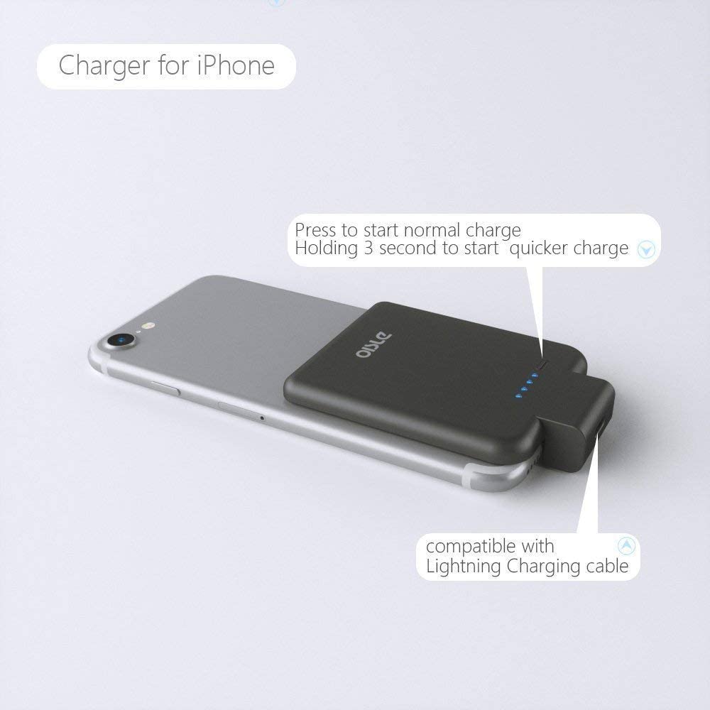 Portable Charger Mini Power Bank PowerCore 2800mAh Wireless - Black