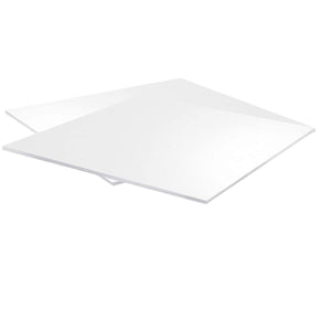 Expanded PVC Sheet - Lightweight Rigid Foam - 6mm (1/4 inch) - 12 x 12 inches - White - Pack of 2
