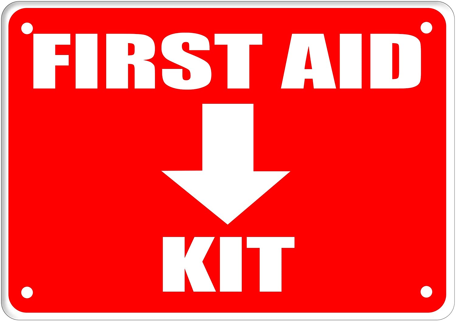 First Aid Kit Sign, Durable Plastic Safety Sign,7x10Inch – RingBinderDepot.com first-aid-kit-sign-durable-plastic-safety-sign-7x10inch-ringbinderdepot-com