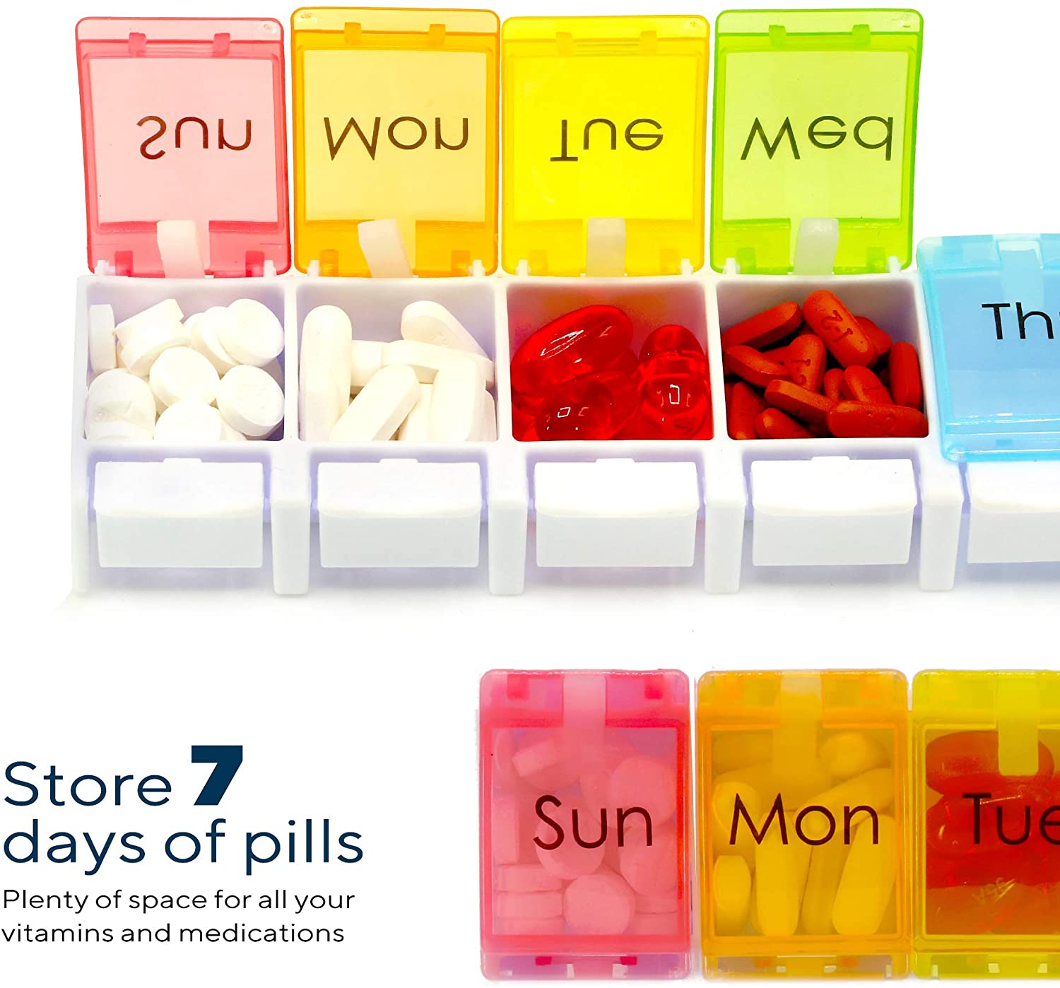 Wholesale Custom Logo Portable Weekly Small Pill Box Medicine