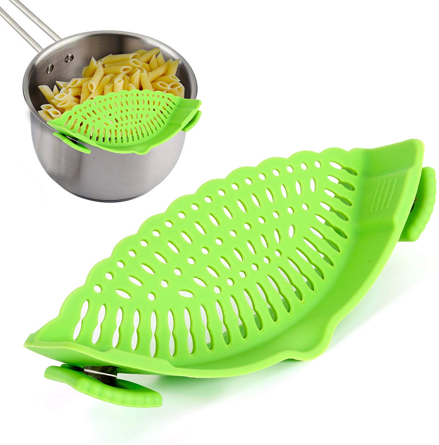 Clip On Silicone Colander - Snap and Strain