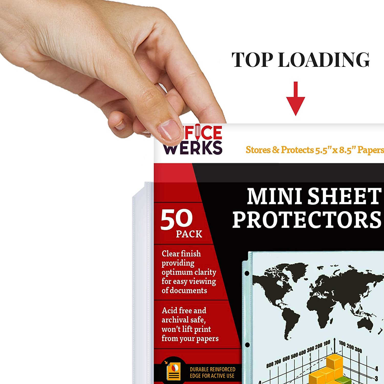 11 x 17 Sheet Protectors – Landscape View – Protect, Store and Display 11x17 Paper, Photographs, Prints, and Documents (Pack of 25)