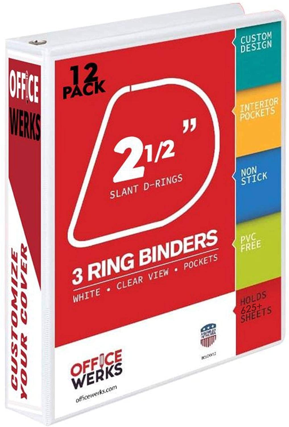 2.5 Inch 3 D type Ring Binder