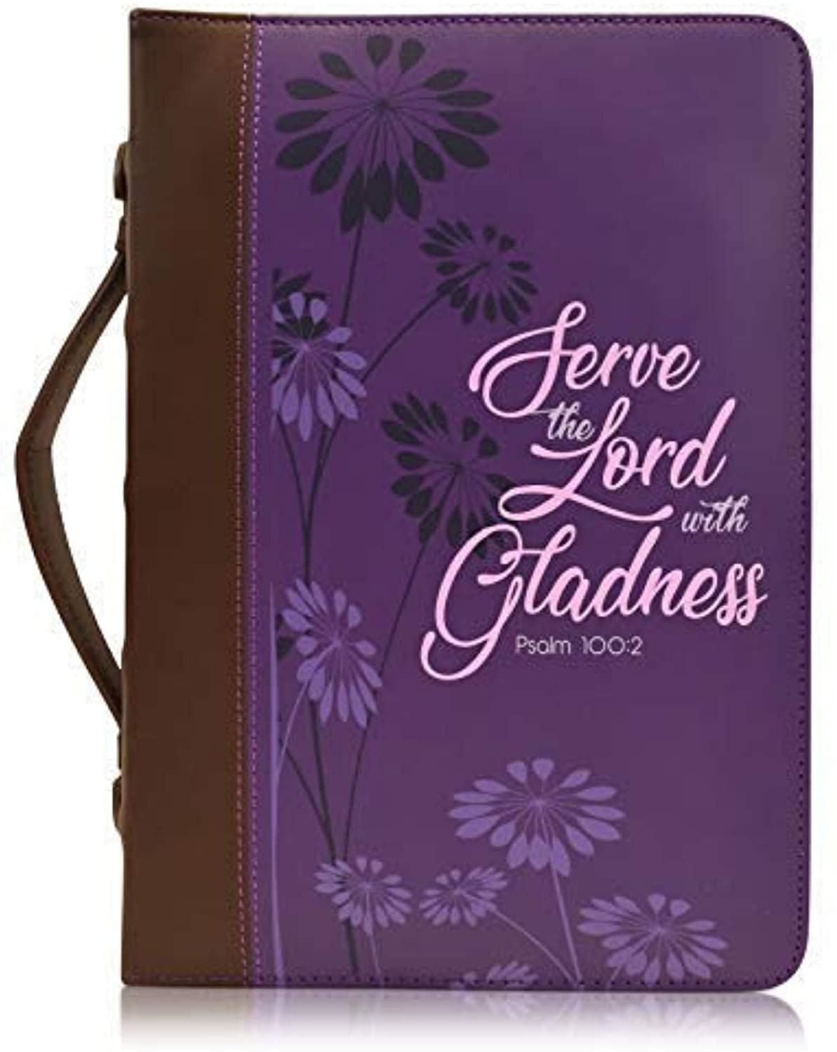 Women's Bible Cover , “Serve The Lord with Gladness- Psalm 100:2"