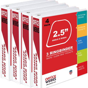 2.5 Inch 3 Ring Angle D Binder
