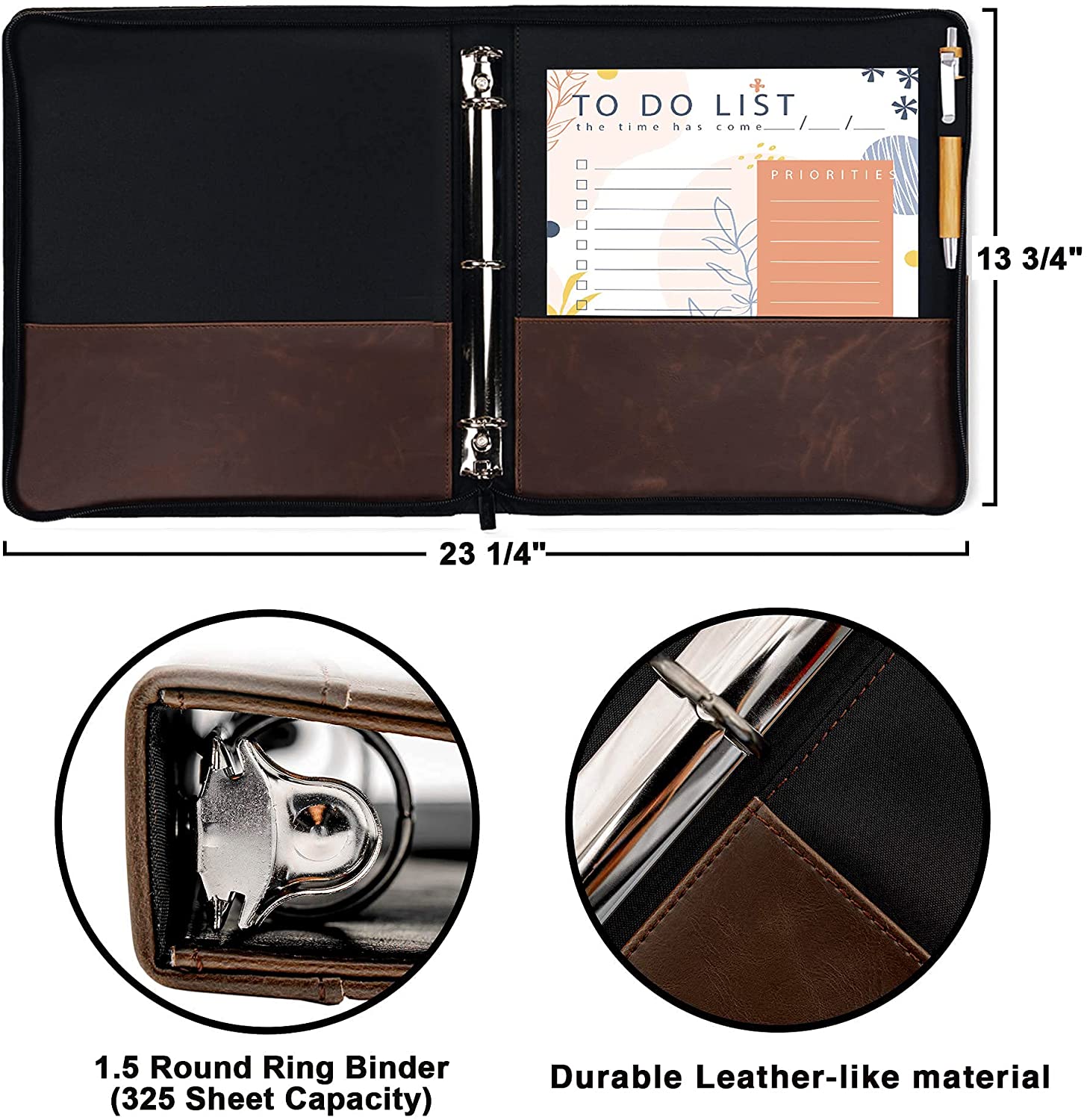 Leather 3-Ring Binder  Buy a Genuine Leather Presentation Binder