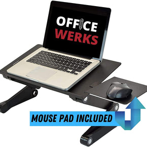 Officewerks Adjustable and Portable Computer Laptop Stand/Desk with Mouse Pad, Ergonomic Design