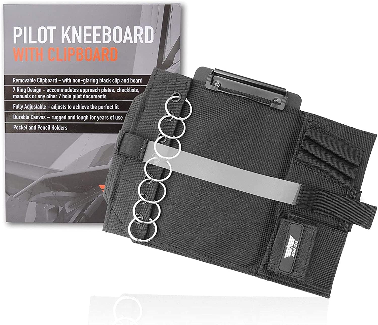 Pilot Kneeboard Removable Clipboard Fully Adjustable Flexes