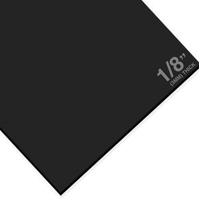 Expanded PVC Sheet – Lightweight Rigid Foam – 3mm (1/8 Inch) – 12 x 12 Inches – Black – Ideal for Signage, Displays, and Digital/Screen Printing