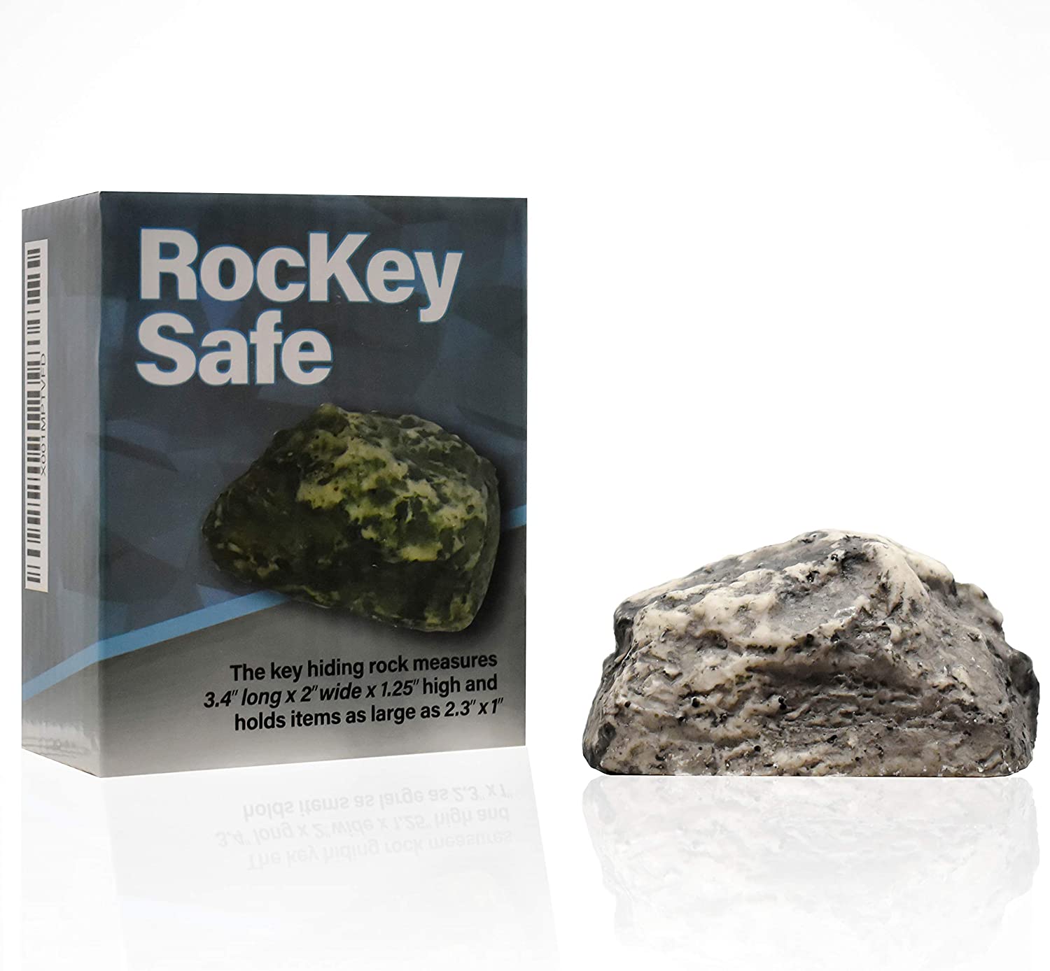 Stone Key Fob Windproof Key Holder KONTONTY Fake Rock Key Box Outdoor Rock Key Fob ...