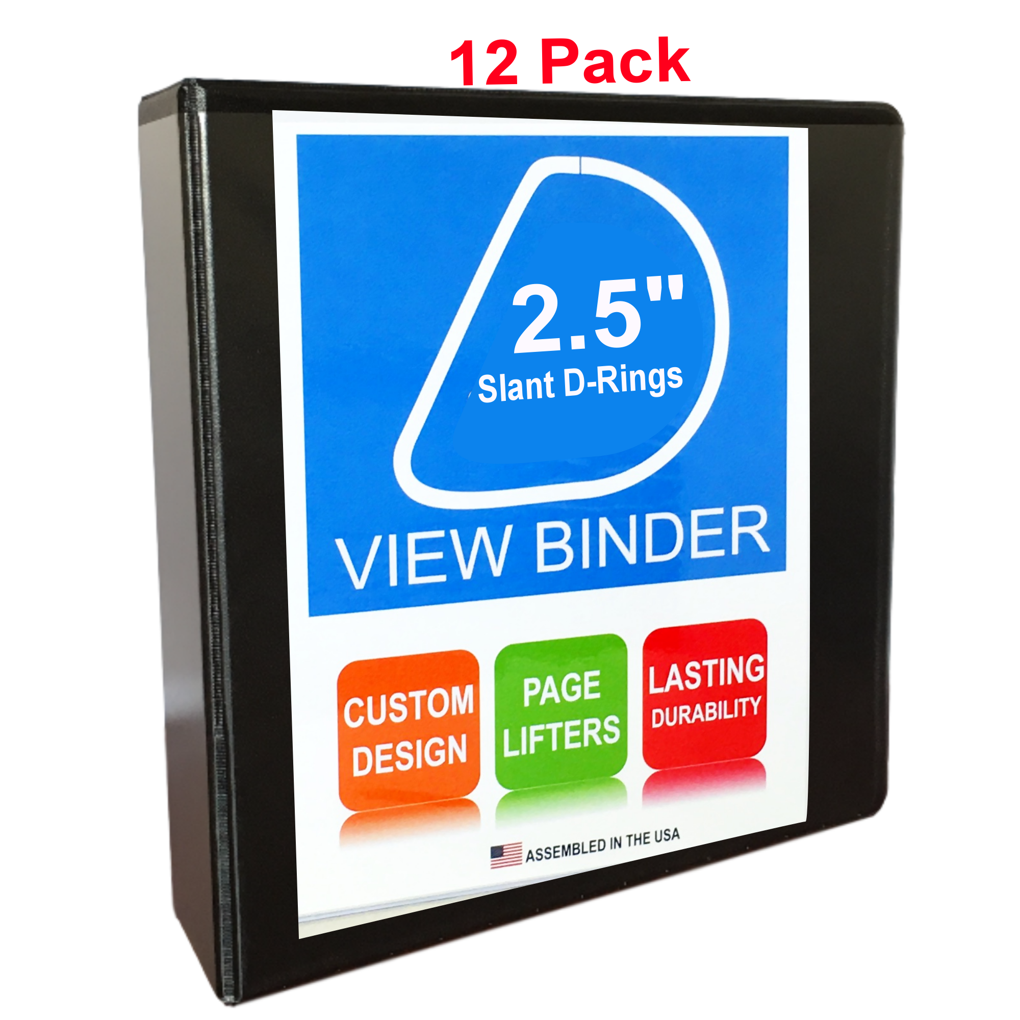 2.5 Inch 3 Angle D Ring Binder