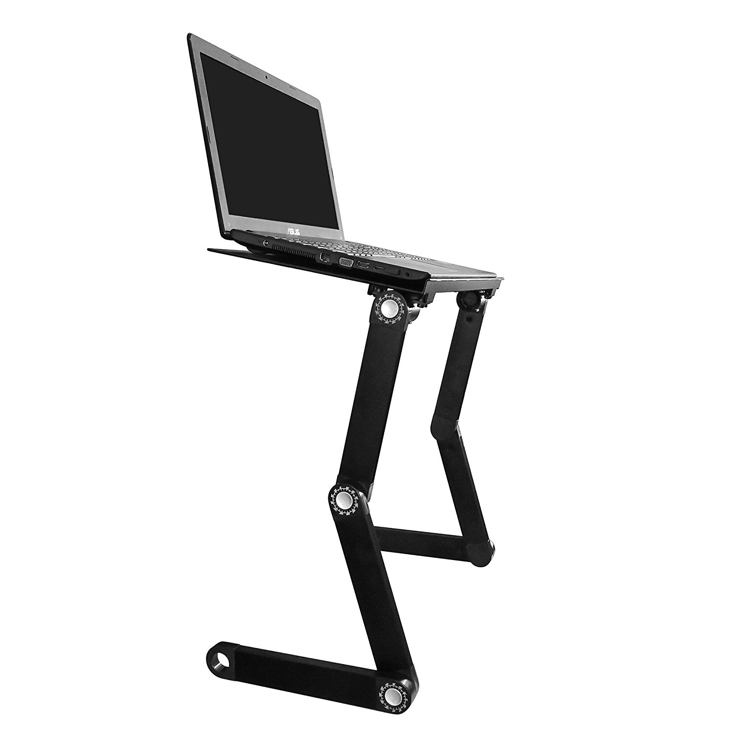 Officewerks Adjustable and Portable Computer Laptop Stand/Desk with Mouse Pad, Ergonomic Design - RingBinderDepot.com