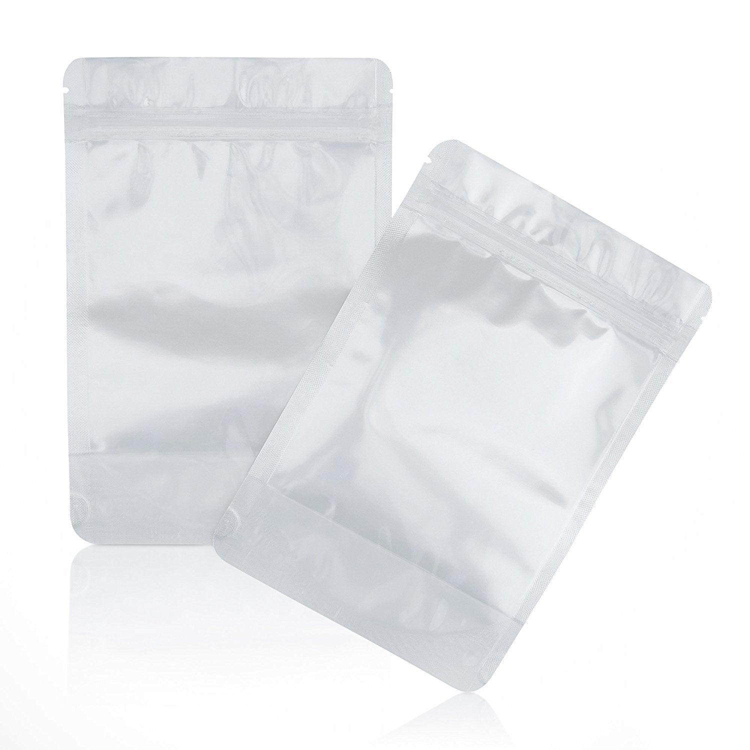 Mylar Bags with Ziplock 4 x 6 | 100 Bags | Sealable Heat Seal Bags for  Candy and Food Packaging, Medications and Vitamins | Plastic and Aluminum